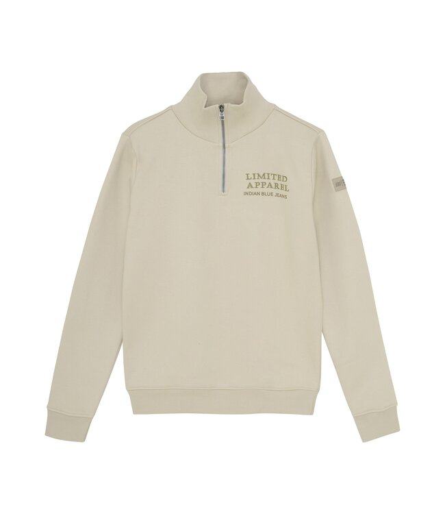 Indian Blue Jeans Winter sweater jongens - zand - rits/print