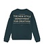 Indian Blue Jeans Winter sweater jongens - groen - loose fit/backprint