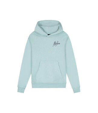 Malelions winter hoodie jongens - blauw/grijs - signature, gestreept