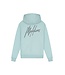 Malelions winter hoodie jongens - blauw/grijs - signature, gestreept