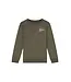 Malelions winter sweater jongens - groen/beige - signature, gestreept