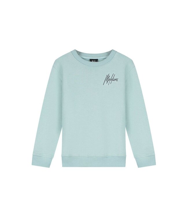 Malelions winter sweater jongens - blauw/grijs - signature, gestreept