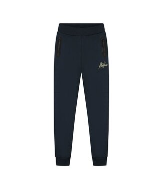 Malelions winter trainingsbroek jongens -  navy blauw/geel - counter