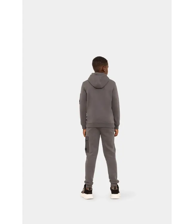 Malelions winter hoodie jongens - grijs - nylon, zak