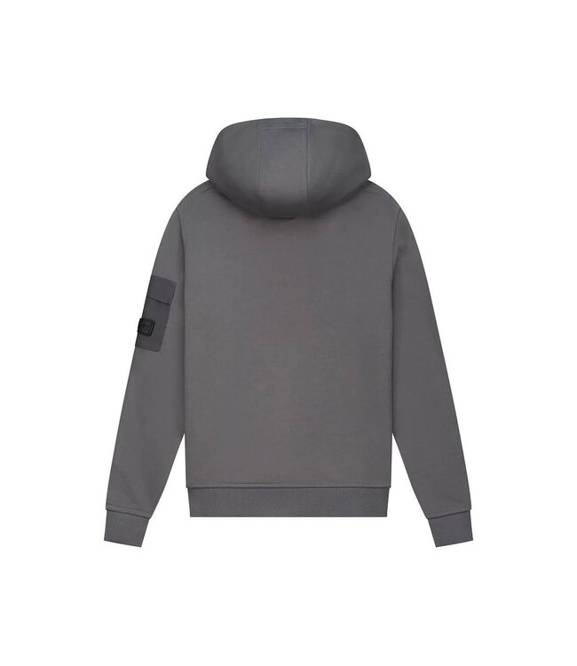Malelions winter hoodie jongens - grijs - nylon, zak