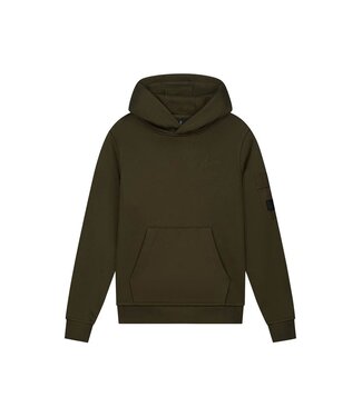 Malelions winter hoodie jongens - groen - nylon, zak