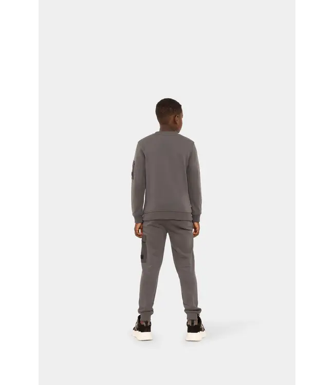 Malelions winter sweater jongens - grijs - nylon, zak