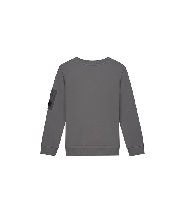 Malelions winter sweater jongens - grijs - nylon, zak