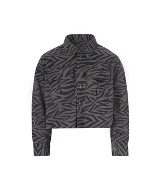 Like Flo winter overshirt meisjes teens - grijs - Cassy - kort - grote zakken