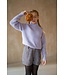 Like Flo winter sweater meisjes teens - paars - Daisy - kort - gebreid