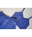 Like Flo winter crop top meisjes teens - vany blauw - Emille - gestreept