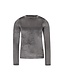 Like Flo winter velvet mesh top meisjes teens - grijs - Elina - voering