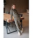 Like Flo winter parachute broek meisjes teens - groen - Flevy - elastiek