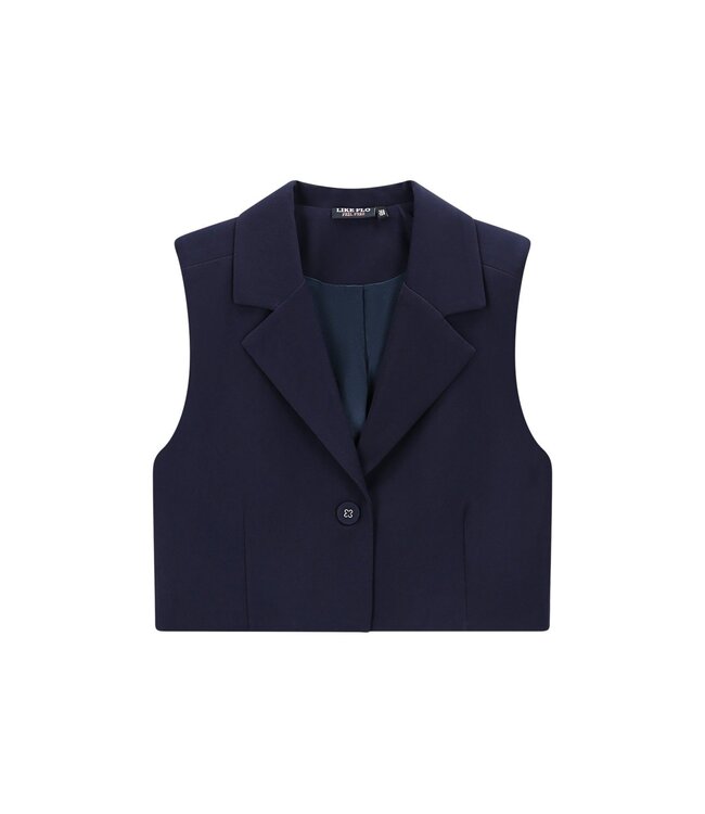 Like Flo winter gilet meisjes - navy blauw - Demi