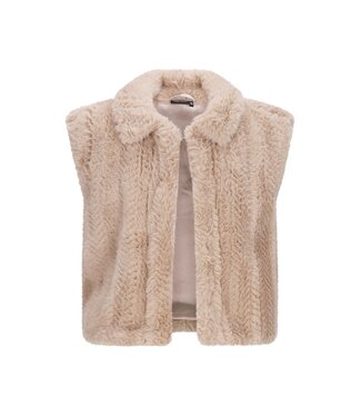 Like Flo winter bodywarmer meisjes - beige - Dorley - fur