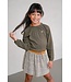 Like Flo winter jersey blouse meisjes - groen - Eli - jacquard