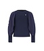 Like Flo winter top meisjes - navy blauw - Eloise - rib - ballonmouwen