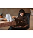 Like Flo winter velvet top meisjes - bruin - Esmay