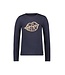 Like Flo winter jersey t-shirt meisjes - navy blauw - Emy - print/longsleeve