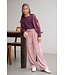Like Flo winter corduroy wide leg broek meisjes - roze - Finn - riemlussen