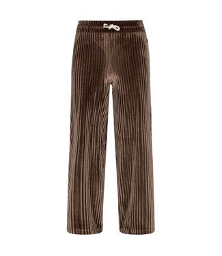 Like Flo winter velvet wide leg broek meisjes - bruin - Fem