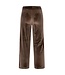 Like Flo winter velvet wide leg broek meisjes - bruin - Fem