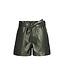 Like Flo winter nep leren short meisjes - groen - Fay-Linn - schelpenriem