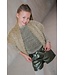 Like Flo winter nep leren short meisjes - groen - Fay-Linn - schelpenriem
