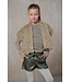 Like Flo winter nep leren short meisjes - groen - Fay-Linn - schelpenriem