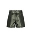 Like Flo winter nep leren short meisjes - groen - Fay-Linn - schelpenriem