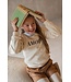 Like Flo winter nep leren short meisjes - bruin - Fay-Linn - schelpenriem