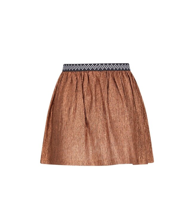 Like Flo winter rok meisjes - bruin/rood - Holly - metallic