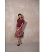 Like Flo winter mesh midi jurk meisjes - roze - Mae - AOP