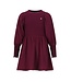 Like Flo winter jurk meisjes - rood - Maya - geweven - ballonmouwen - rib