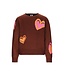 B.Nosy winter sweater meisjes - bruin -Khloe - gebreid, jacquard