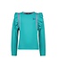 B.Nosy winter t-shirt meisjes - groen - Tess - ruffles/longsleeve