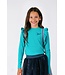 B.Nosy winter t-shirt meisjes - groen - Tess - ruffles/longsleeve