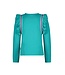 B.Nosy winter t-shirt meisjes - groen - Tess - ruffles/longsleeve
