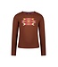 B.Nosy winter t-shirt meisjes - bruin - Tiara - longsleeve