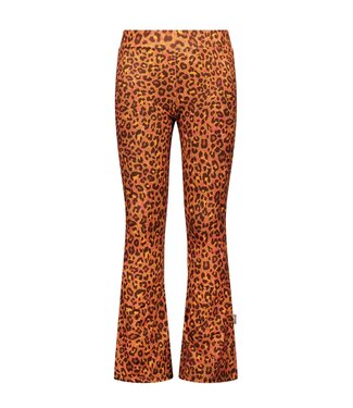 B.Nosy winter flare broek meisjes - bruin - Phoebe - luipaard