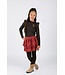 B.Nosy winter rok meisjes - roze/bruin - Ruth - 2 laagjes met print