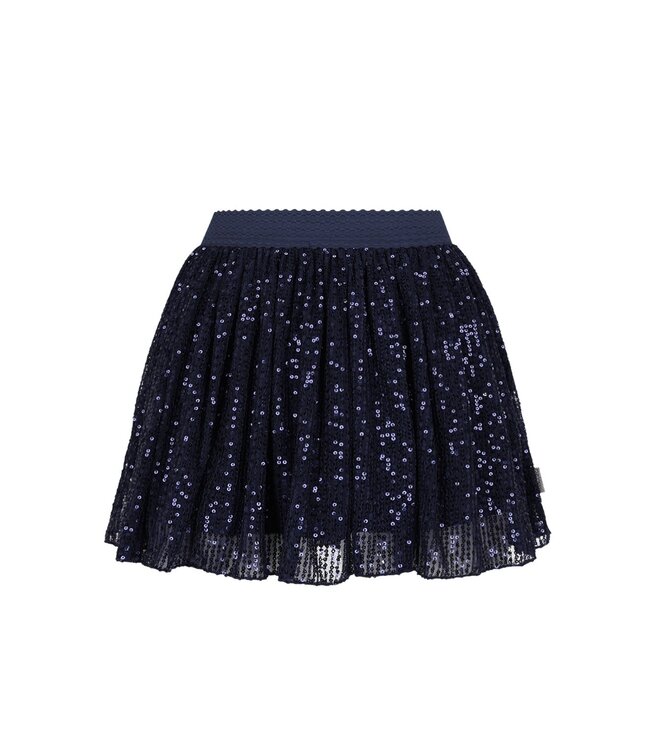 B.Nosy winter mesh rok meisjes - navy blauw - River - pailletten