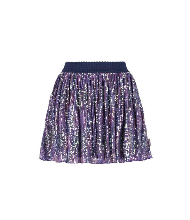 B.Nosy winter mesh rok meisjes - paars - River - pailletten
