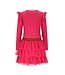 B.Nosy winter jurk meisjes - roze - Dora - laagjes mesh rok
