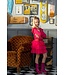 B.Nosy winter jurk meisjes - roze - Dora - laagjes mesh rok