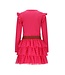 B.Nosy winter jurk meisjes - roze - Dora - laagjes mesh rok