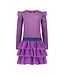 B.Nosy winter jurk meisjes - paars - Dora - laagjes mesh rok