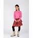 B.Nosy winter jurk meisjes - roze - Daphne - 2 laagjes met print rok