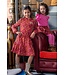 B.Nosy winter jurk meisjes - roze/bruin - Dalia - print