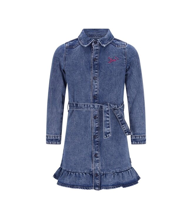 B.Nosy winter jurk meisjes - blauw - Dilan - denim